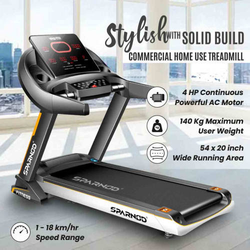 STC-4850 (4 HP AC MOTOR) Solid Build Commercial Home use Treadmill