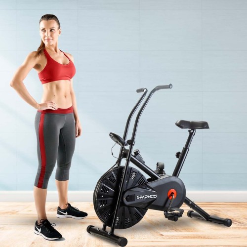 SAB-04_R Upright Air Bike Exercise Cycle for Home Gym SAB-04_R Upright Air Bike Exercise Cycle for Home Gym