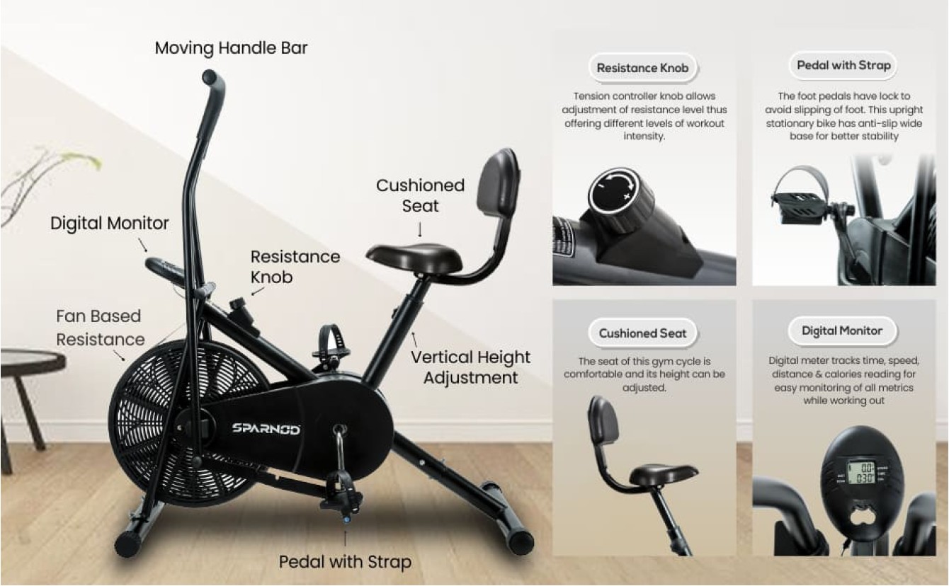 Exercise cycle hot sale digital meter