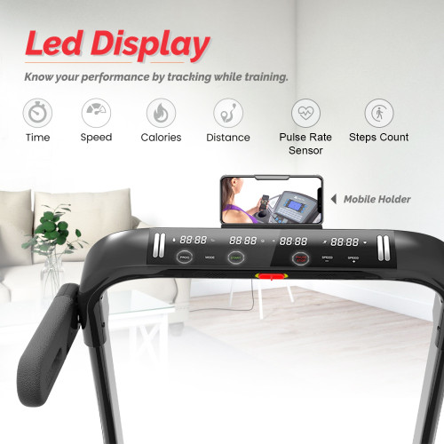STH-3300 (2.75 HP DC Motor) LED display, 100% Pre Install, foldable treadmill STH-3300 (2.75 HP DC Motor) LED display, 100% Pre Install, foldable treadmill