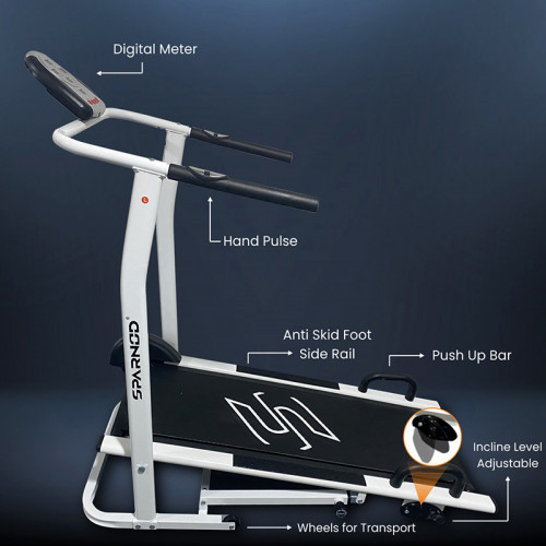 STH-500 (Manual) mini Indoor light weight foldable Treadmill