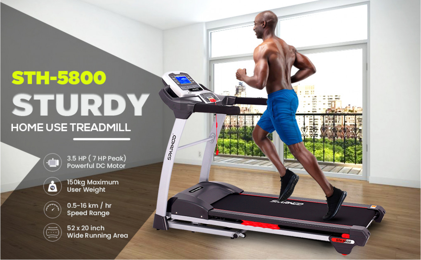 Treadmills for Home 150kgs Max Weight Max 2.25 HP Folding Incline Running and Walking Exercise with LED Display 