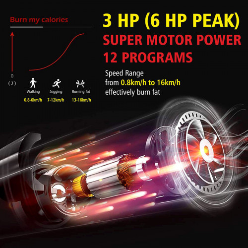 STH-5900 (3 HP DC Motor) Heavy duty home use treadmill with air shocks