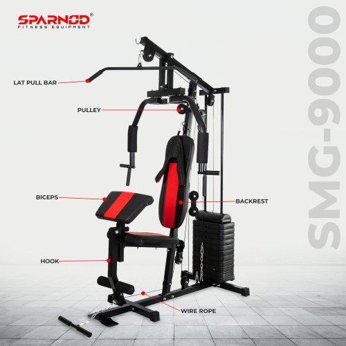 SMG-9000 Multifunctional Heavy-Duty Steel Frame Home Gym Station